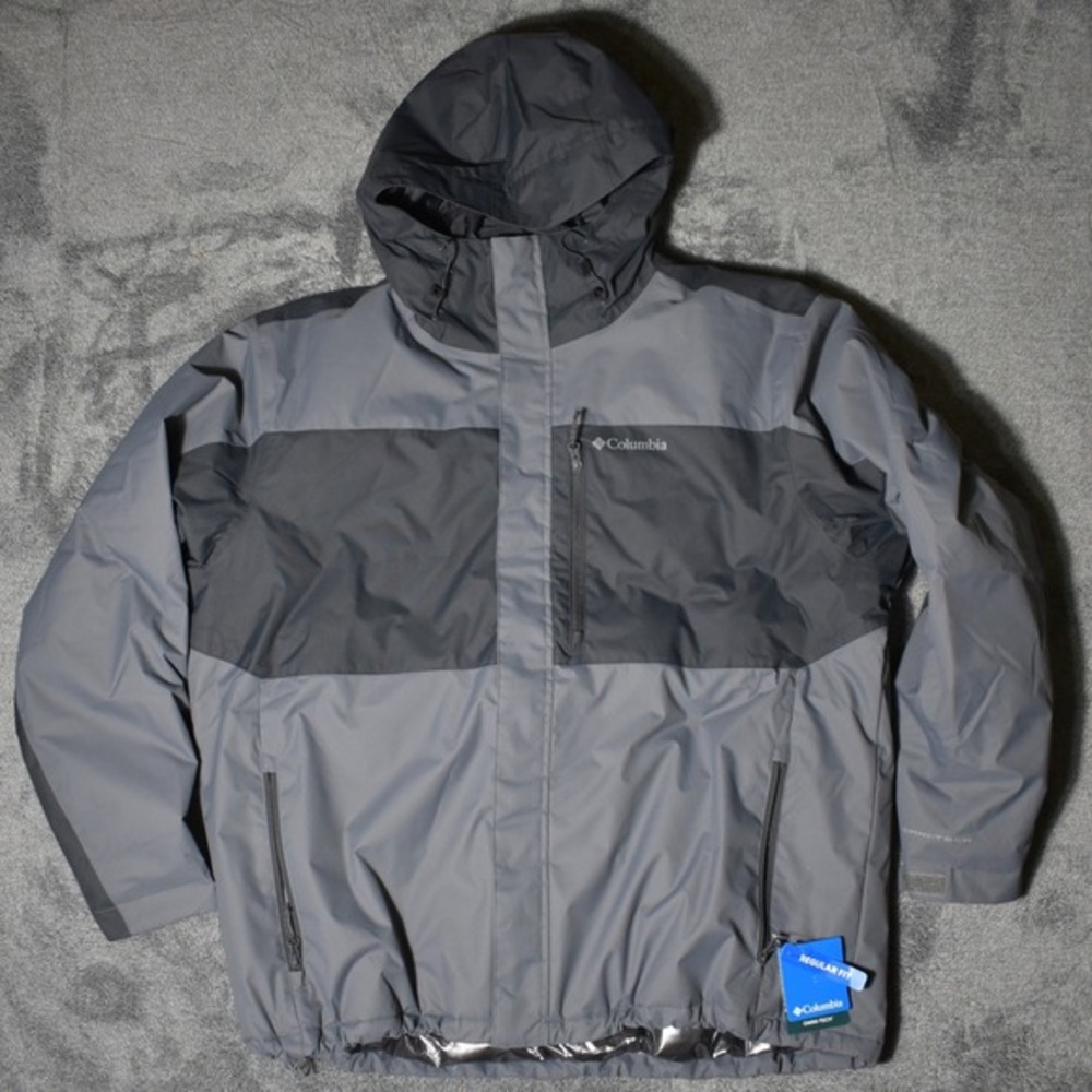 Columbia Tipton Peak III Insulated Jacket Mens XXL Grey Omni-Tech NEW WM7767-023
